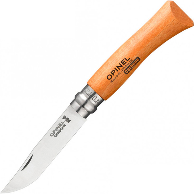 Нож OPINEL №7, углеродистая сталь, рукоять из дерева бука, блистер 000622